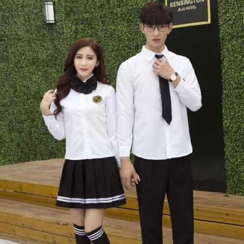 Japanese School Uniforms Academic Junior and Senior High School Costumes 3pcs Set Students' Uniforms Long Sleeve Set D0226