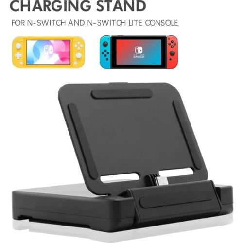 Charging Dock for Nintendo Switch Lite, Charge Stand for Nintend Switch Lite and Switch with 2 Game Slots and 1 USB Type C Cable