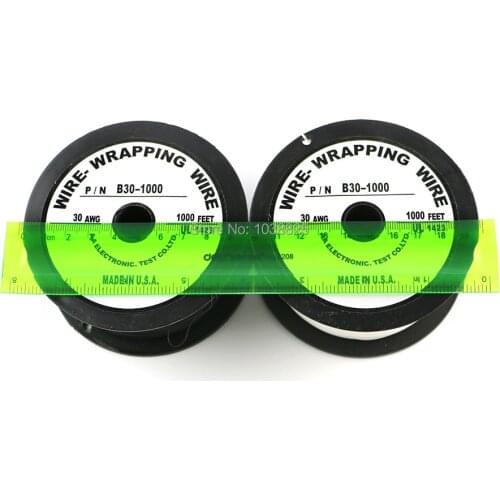 10pcs/lot OK line P/N B30-1000 FEEP UL1423AWM 30AWG UL1423 305M 1000ft Silver-Plated wire wrapping Cable for xbox 360