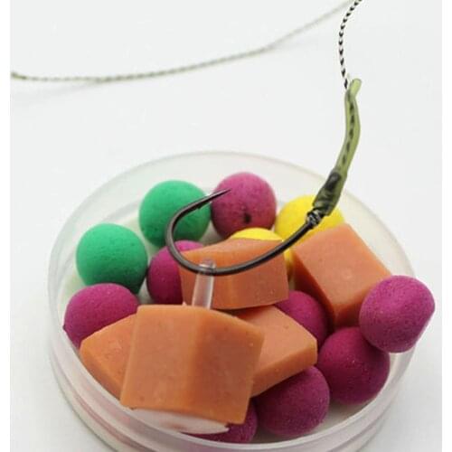 20PCS Carp Fishing Bait Pop Up Boilies Stoppers Lure Hair Rigs Bait Stops Meat Mate Hair Stops Carp Fishing Accessories Tackle