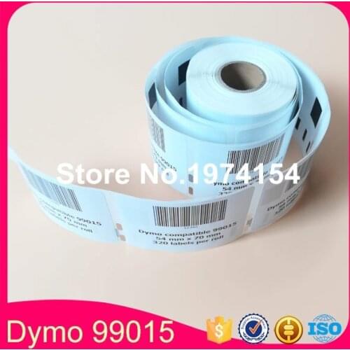 25 x rolls dymo compatible labels 99015 label size:70mmx54mm (dymo 99015)