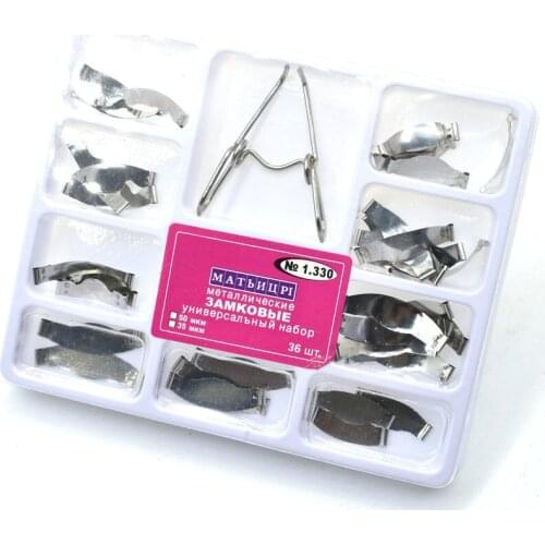 36pcs Dental Matrix Band Matrix Tofflemire Restorative Tool Universal Matrix Bands Dentistry Lab Equipment Dental Tool