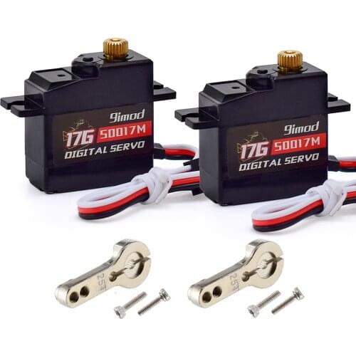 9imod S0017M Micro Mini Servo 17g Metal Gear 1.8KG Digital Servo for RC Airplane Robot 1/18 1/16 Truck Car Boat Plane