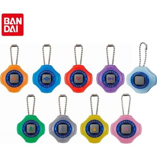 Bandai Genuine Gashapon Anime DIGIMON ADVENTURE First Generation Digital Monster Flashing Machine Pendant Collection Model Toys