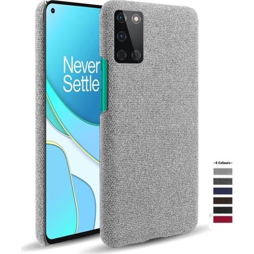 Slim Cloth Texture Fitted Cover for One plus 7 7T 8 8T pro 9 9PRO Fabric Ultrathin Antiskid Anti-fall Case for 1+ 8pro Nord 8T