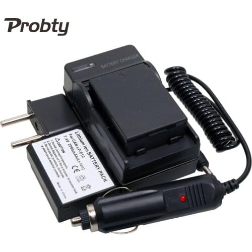 Probty 7.4v 2Pcs LP-E10 LPE10 LP E10 Digital Battery pack + Charger Kit for Canon EOS1100D EOS1200 Rebel T3 T5 Kiss X50 X70