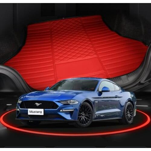 Rear Trunk Tray Trunk Gasket Liner Cargo Mat Floor Protector Foot Pad Mats For Ford Mustang 2.3T 5.0GT 2015-2021