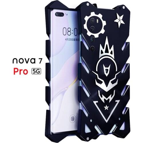 For Huawei Nova 7 Pro 5G Zimon Luxury New Thor Heavy Duty Armor Metal Aluminum Phone Case For Huawei Nova 7 SE Nova7 Pro Case