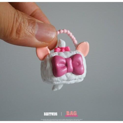 12piece 4cm marie cat bag Action figure toys Adorable Collectible Model artificial bag collection toys