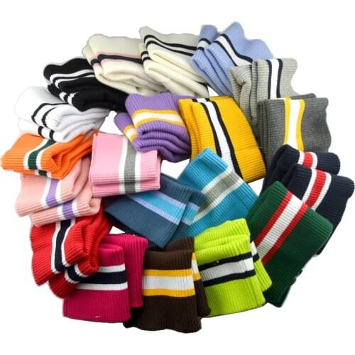Pure cotton coarse thread elastic sleeve cuffs Boud edage belt clothing webbing autumn and winter clothing Elstic cuff Binding