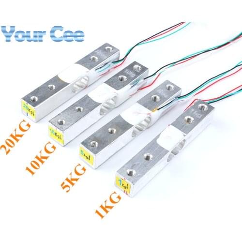 Weight Pressure Sensor Aluminum Alloy Small Range Diy Electronic Scale Sensor 1KG 5KG 10KG 20KG HX711 Module Kit Load Cell