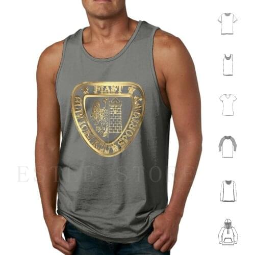 Golden Piast Football Polski Casuals Ultras Gliwice Poland Tank Tops Vest Sleeveless Forever Gliwice Strong Gliwice