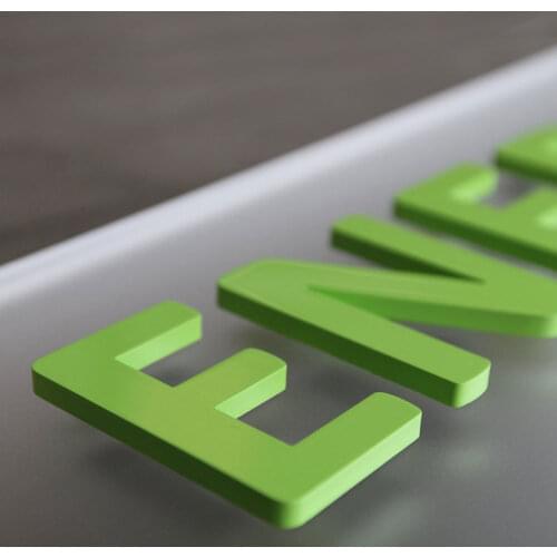 Customized Cutting PMMA Painted Letter Raised Cut Out Letters Metal Logo Letter Non-illuminated Café Lounge Shops Signage