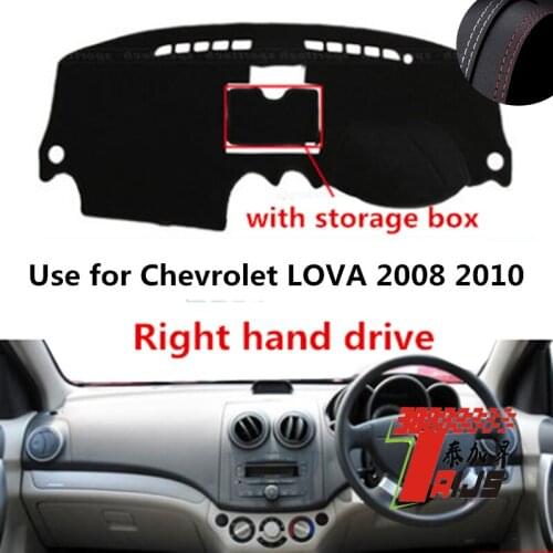 TAIJS Factory Classic Leather Car Dashboard Cover For Chevrolet LOVA 2008 2009 2010 Right hand drive with storage box