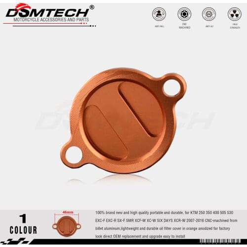 DSMTECH Enigine Oil Filter For KTM 250 350 400 505 530 EXC-F EXC-R SX-F SMR XCF-W XC-W SIX DAYS XCR-W 2007-2016