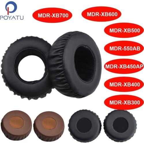 POYATU Eapads Headphone Ear Pads For Sony MDR-XB300 MDR-XB400 MDR-XB500 MDR-XB600 MDR-XB700 XB450AP 550AB Ear Pads Cushion Cover