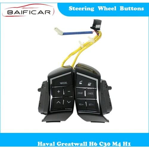 Baificar Brand New Genuine 1Pair Steering Wheel Buttons Multi-function Fixed Speed for Haval Greatwall H6 C30 M4 H1