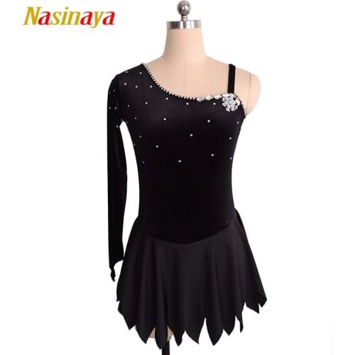 Nasinaya Figure Skating Dress Customized Competition Ice Skating Skirt for Girl Women Kids Patinaje Gymnastics Performance 29