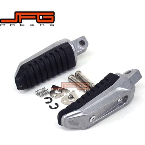 Rear Footrest Foot Pegs Rests Pedals For SUZUKI Hayabusa GSXR1300R 99-12 GSX650 08-12 GSX1400 02-08 V-Strom 650 1000 DL650