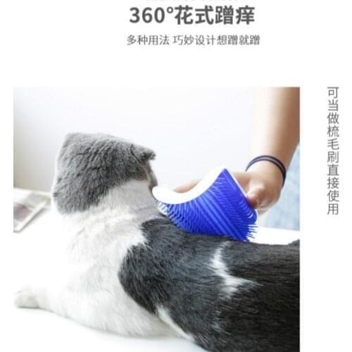 Hot Pet Comb Cat Corner Groomer Scratching Rubbing Brush Pet Hair Removal Massage Trimming Pet Grooming Cleaning Supplies