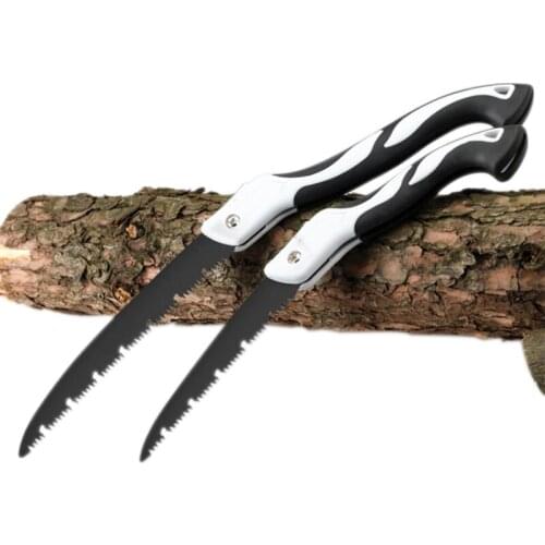 Woodworking Hand Fold Saw Cutting Tools Collapsible Handle Sharp SK5 Steel U-Shaped Turbine Saw