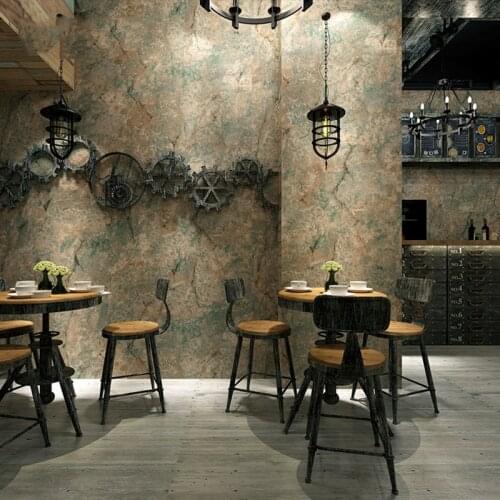 Bacaz Block/Stone/Marble Wallpaper Roll for Office Coffee Room Restaurant 3D Papel Parede Block wall paper Roll Wall covering
