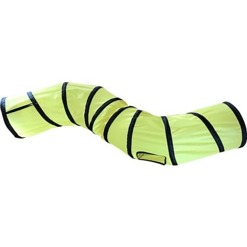 S-shaped Cat Tunnel Foldable Oval Window Cat Channel Multi-color Optional Pet Interactive Fun Toy Puppies Rabbit Cat Tunnel