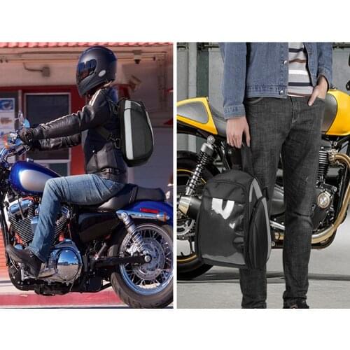 Motorcycle Rear Tail Seat Bag Waterproof Luggage Bag Helmet Bag Bike Bag