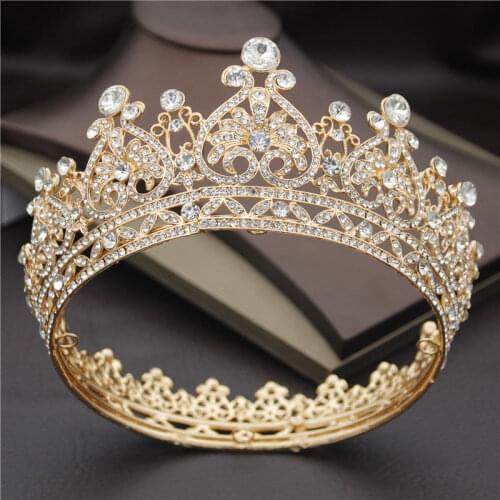Bridal Crown Tiara Queen King Diadem Headpieces Bride Cricel Wedding Crown Hair Jewelry Head Accessories
