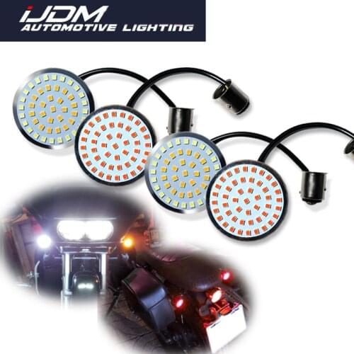 IJDM 1157 LED Turn Signal &DRL Red LED Tail running lights Bulbs For Harley Davidson Touring Electra Glide Road King Motorcycles