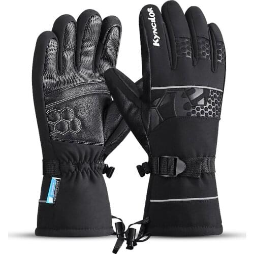 Outdoor Autumn Winter Gloves Thicken Snowboard Ski Glove Touch Screen Warm Thermal Waterproof Motorcycle Riding Gloves -40