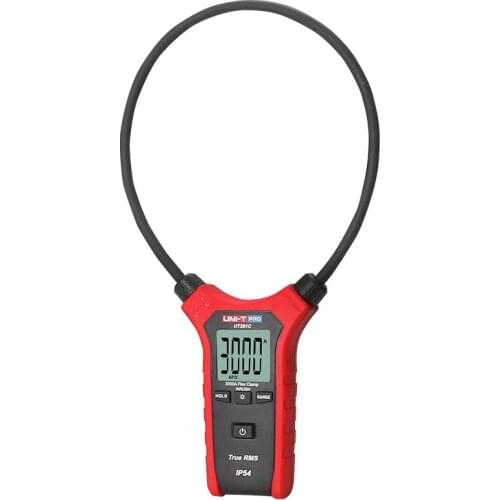 UNI-T UT281C True RMS AC 3000A Flexible Clamp Meter IP54 Ammeter, Multipurpose Table Backlight & Auto Power Off