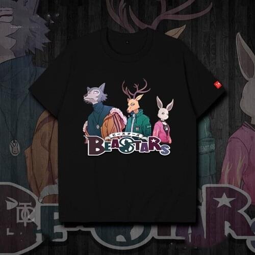 Unisex Anime BEASTARS Legoshi Haru Louis Cartoon Funny Short Sleeves Costume For Women Men Couples Creative Halloween Souvenirs
