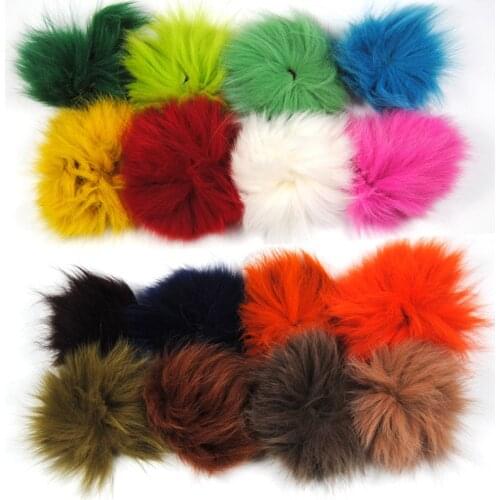 Wifreo Fox Tail Hair for Tube Fly Jig Streamer Fly Tying Material Brown White Red Green Olive Pink Yellow Chartreuse