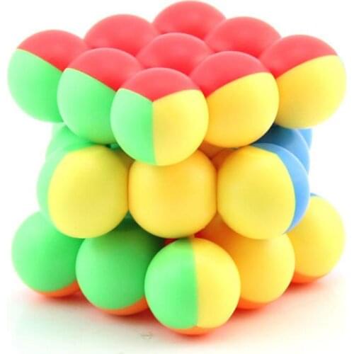 YJ Ball Magic Cubes 3x3x3 Cube Toy Competitive Children Cube Twist Puzzle Cube Toys For Children Gift Educational Toy