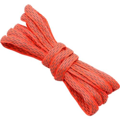 Weiou Fashion Orange Cord 6MM Unique Shape 3M Reflective Shoelaces Luxury Shoe For Men Women 2020 Trendy Sneaker Casual Canvas
