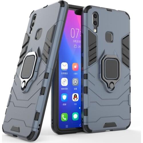 WolfRule Vivo X21 Phone Case TPU Hard PC Vivo X21 Case Ring Holder Stand Magnetic Armor Case For BBK Vivo X21 Fundas Shell 6.28"