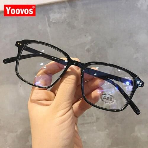 Yoovos 2021 Glasses Frame Women Clear Lens Glasses Square Women Eyeglasses Frame Optics Eyewear Brand Designer Women Spectacle