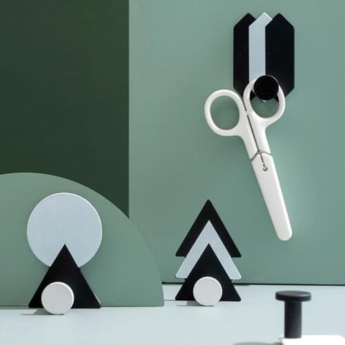 Nordic Iron Geometric Coat Hooks Mounted Wall Key Holder Waterproof Clothes Hanger Home Decor Kitchen Bathroom Tool For Bag Hat