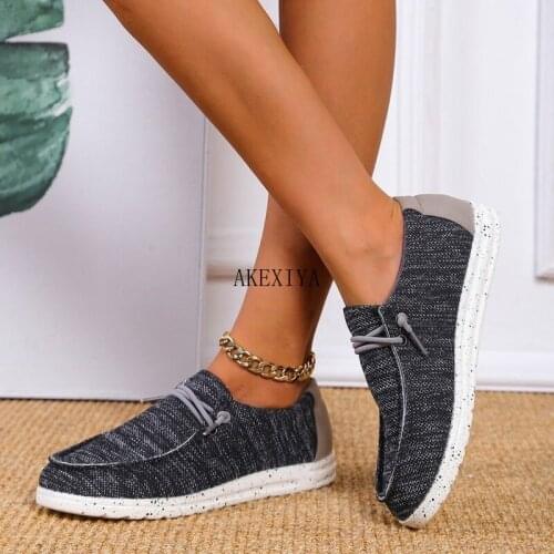 2021 New Fashion Big Size Single Shoes Women 35-43 Comfortable Canvas Casual Shoes Trend Light Womens Shoes