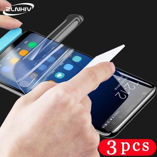 3Pcs soft full cover for huawei honor 7X 7S 7C 7A pro hydrogel film phone screen protector Not Glass protective film smartphone