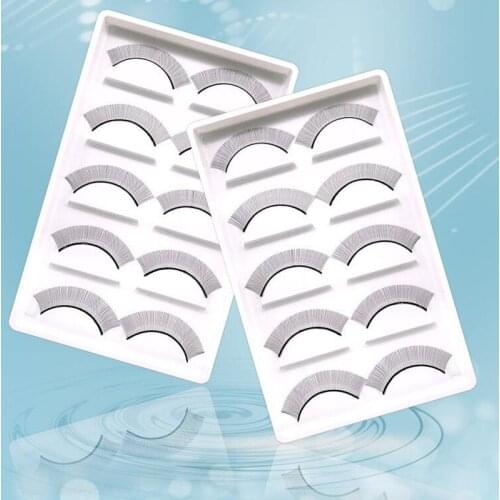 5/10/50 pairs Practice False Eyelashes Handmade Training Lashes For Beginners Eyelash Extensions Beauty Salon Student Practice
