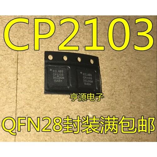 5pcs CP2103 CP2103-GM CP2103-GMR USB controller chip QFN-28