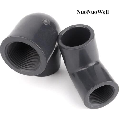 ANSI 1pc 21.34~60.32mm To 1/2"~2" Hi-Quality UPVC Elbow Connectors Aquarium Tank Adapter Garden Irrigation Water Pipe Joints
