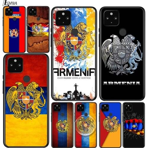 Armenia Armenians Flag for Google Pixel 5 Pixel 4a 5G Pixel 4a Pixel 4 Pixel 4 XL Silicone Soft Black Phone Case Cover