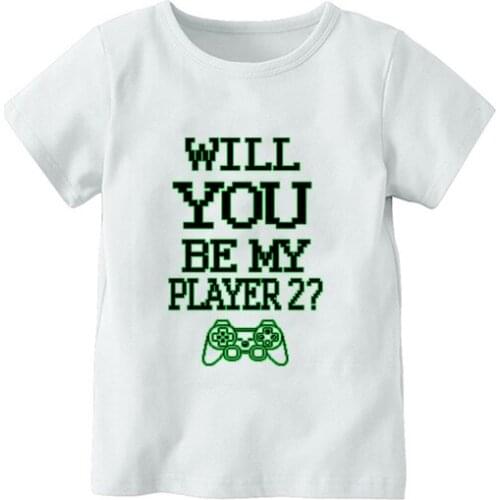 Be My Player 2 Green Harajuku Aesthetics Tshirt Boy Print Short Sleeve Tops Tees Summer Fashion T-Shirt Camisetas Mujer