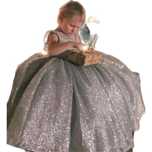 White and Ankle-Length Flower Girl Dresses Lace First Communion Dresses for Girls A-line Style Vestidos De Comunion