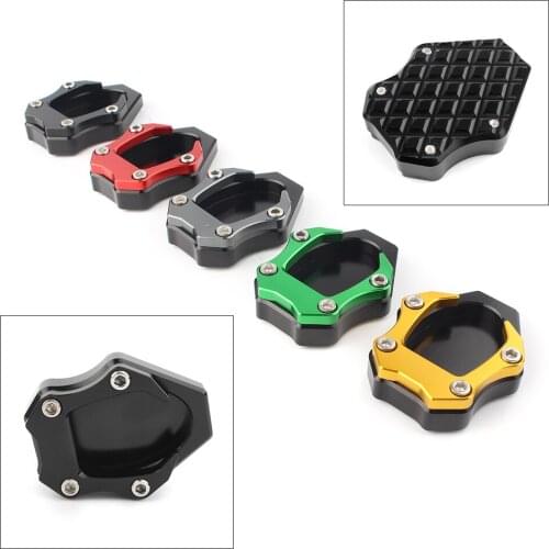 Motorbike Side Stand Kickstand Plate Foot Extension Pad For Kawasaki NINJA 400 2018 2019 & VERSYS 650 2010-2016 & KLX 2009-2016
