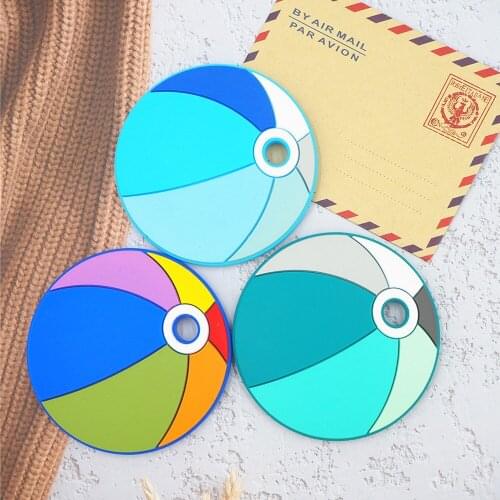 Chenkai 5PCS Silicone water ball teether Baby Round Shaped Beads Teething BPA Free DIY Sensory Chewing Toy Accessories