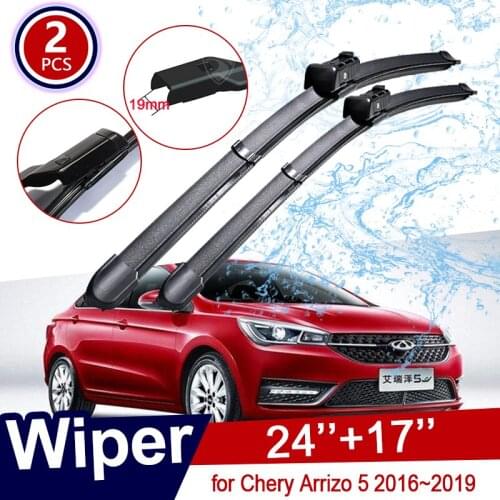 For Chery Arrizo 5 2016~2019 2017 2018 Car Wiper Blade Front Window Windscreen Windshield Wipers Car Accessories Stickers